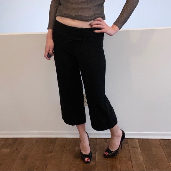 Le Chateau wide leg crop pant - Picture 2 of 4